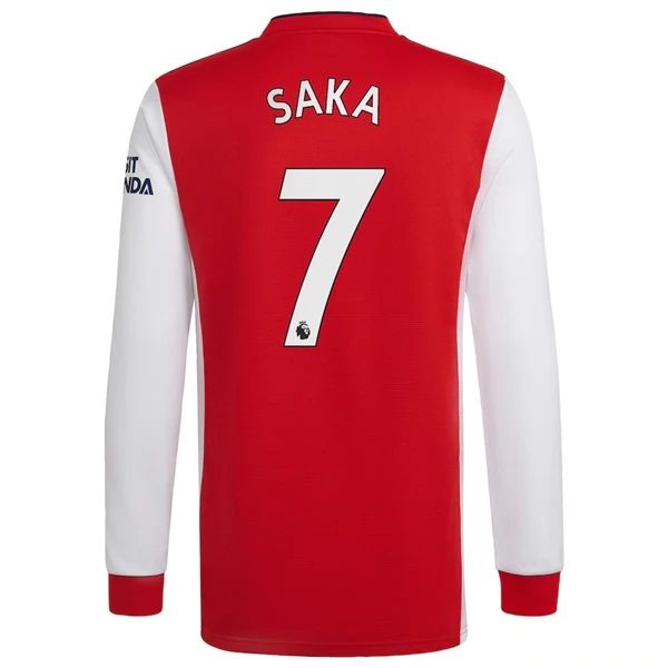 Camisola Arsenal Bukayo Saka 7 1º Equipamento 2021 2022 – Manga Comprida