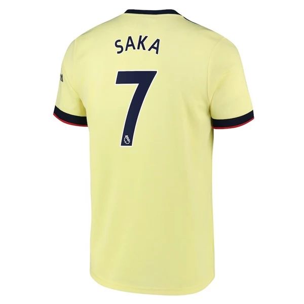 Camisola Arsenal Bukayo Saka 7 2º Equipamento 2021 2022