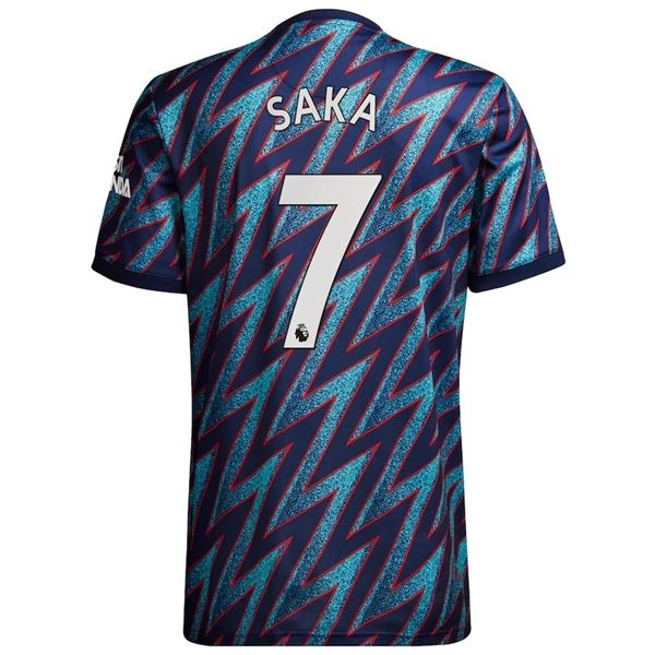 Camisola Arsenal Bukayo Saka 7 3º Equipamento 2021 2022