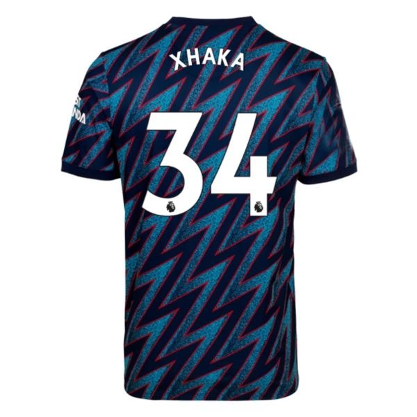 Camisola Arsenal Granit Xhaka 34 3º Equipamento 2021 2022