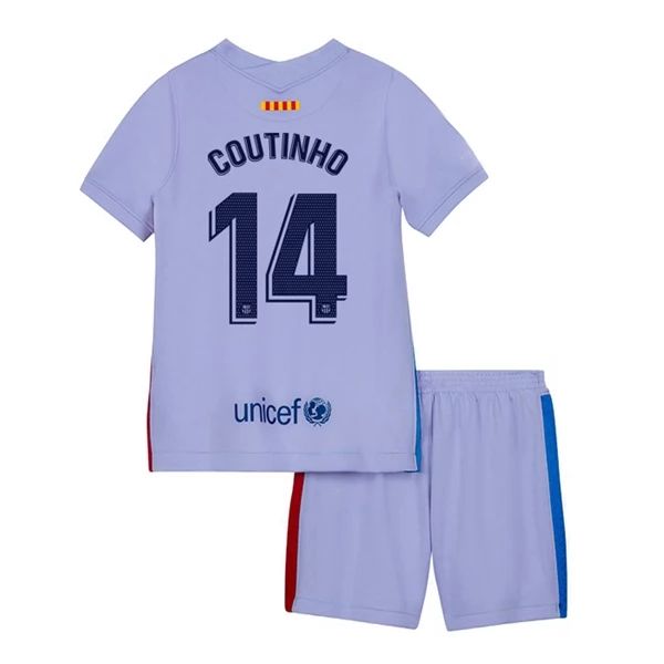 Camisola FC Barcelona Philippe Coutinho 14 Criança 2º Equipamento 2021-22