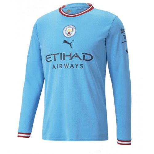 Camisola Manchester City Kevin De Bruyne 17 1º Equipamento 2022 2023 – Manga Comprida