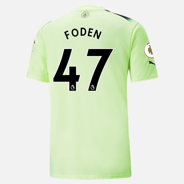 Camisola Manchester City Phil Foden 47 3º Equipamento 2022-23