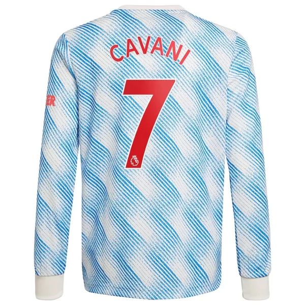 Camisola Manchester United Edinson Cavani 7 2º Equipamento 2021 2022 – Manga Comprida