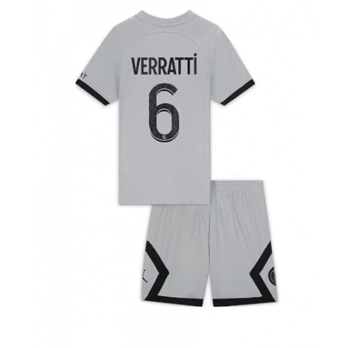 Camisola Paris Saint Germain PSG Marco Verratti 6 Criança 2º Equipamento 2022-23