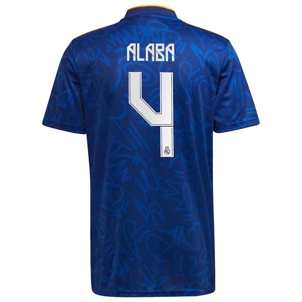 Camisola Real Madrid David Alaba 4 2º Equipamento 2021 2022