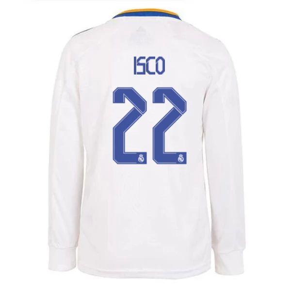 Camisola Real Madrid Isco Biography 22 1º Equipamento 2021 2022 – Manga Comprida