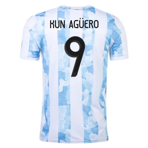 Camisola Argentina Kun Agüero 9 Equipamento Principal 2021