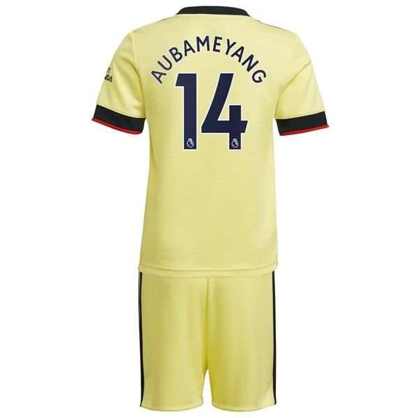 Camisola Arsenal Aubameyang 14 Criança Equipamento Alternativa  2021