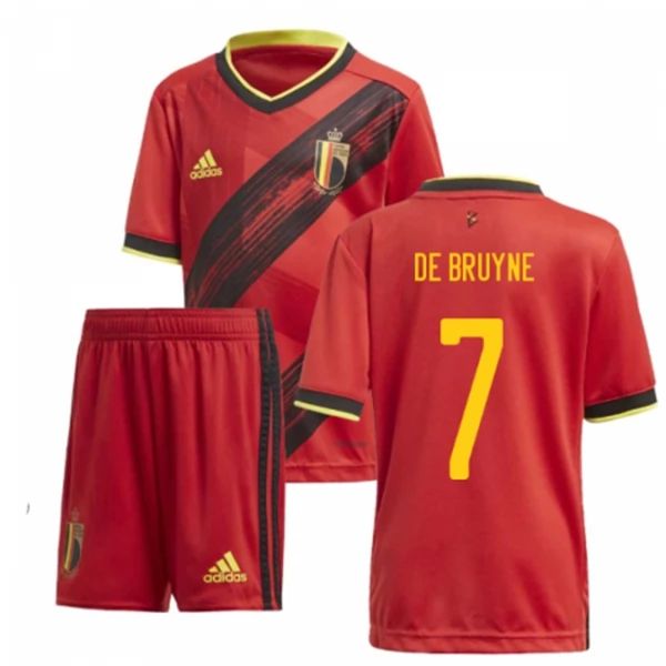 Camisola Bélgica Kevin De Bruyne 7 Criança Equipamento Principal  2021