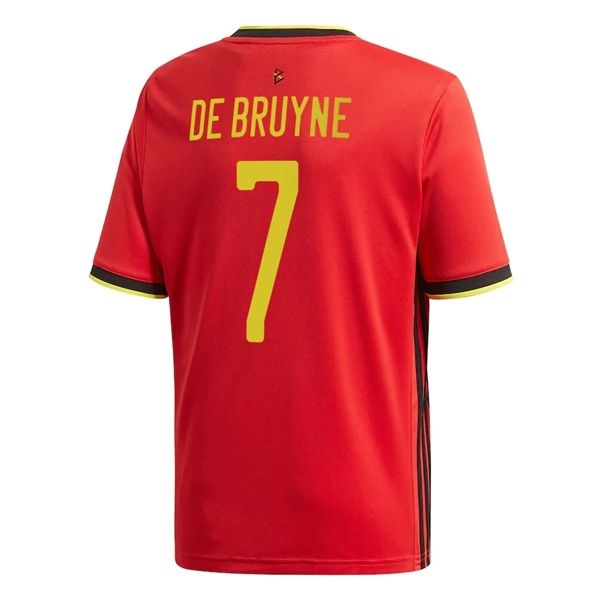 Camisola Bélgica Kevin De Bruyne 7 Equipamento Principal 2021