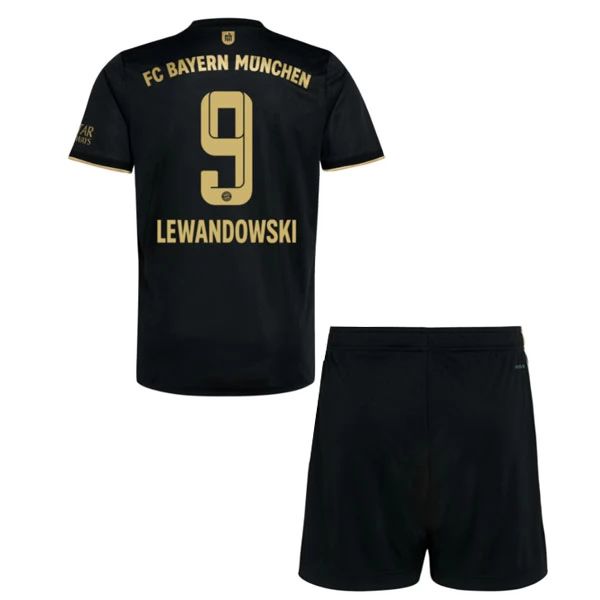 Camisola FC Bayern München Robert Lewandowski 9 Criança Equipamento Alternativa  2021-22