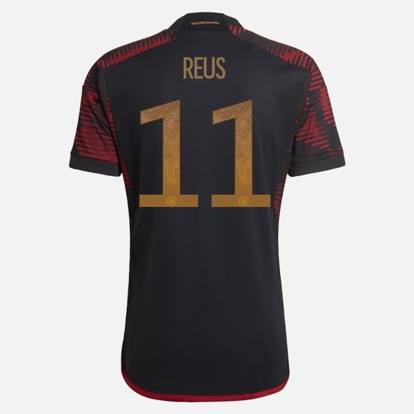 Camisola Alemanha Marco Reus 11 Equipamento Alternativa 2022