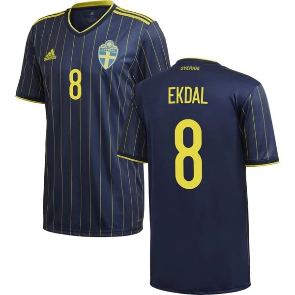 Camisola Suécia Ekdal 8 2º Equipamento 2021