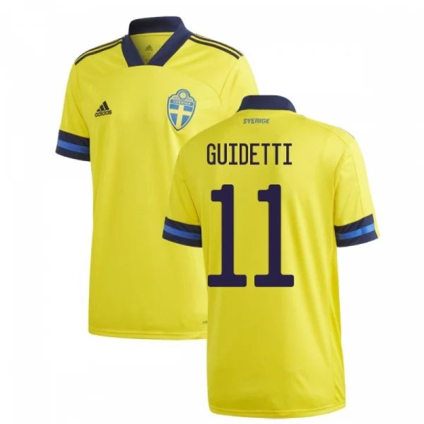 Camisola Suécia Guidetti 11 1º Equipamento 2021