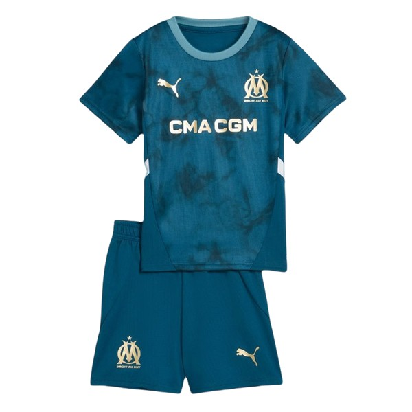 Camisola Olympique de Marseille Criança 2º Equipamento 2024-25